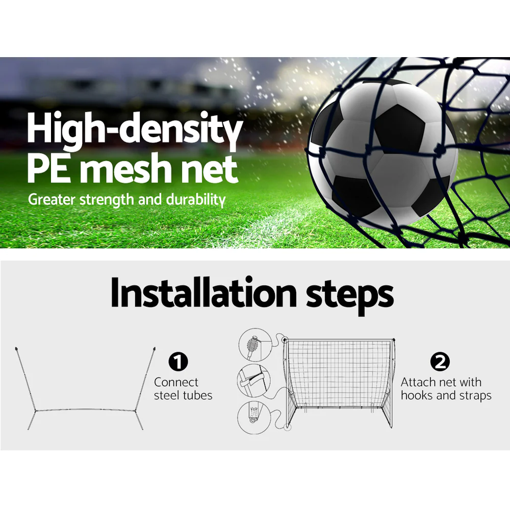 Everfit 3.6m Football Soccer Net Portable Goal Net Rebounder Sports Training - Image 4