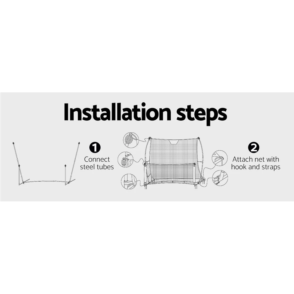 Everfit 1.8m Football Soccer Net Portable Goal Net Rebounder Sports Training - Image 6