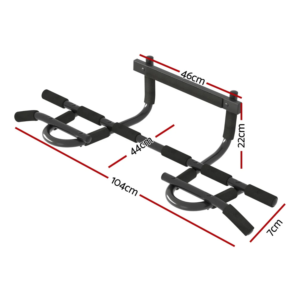 Everfit Pull Up Bar 104CM Doorway Chin Up Horizontal Bar Gym - Image 2