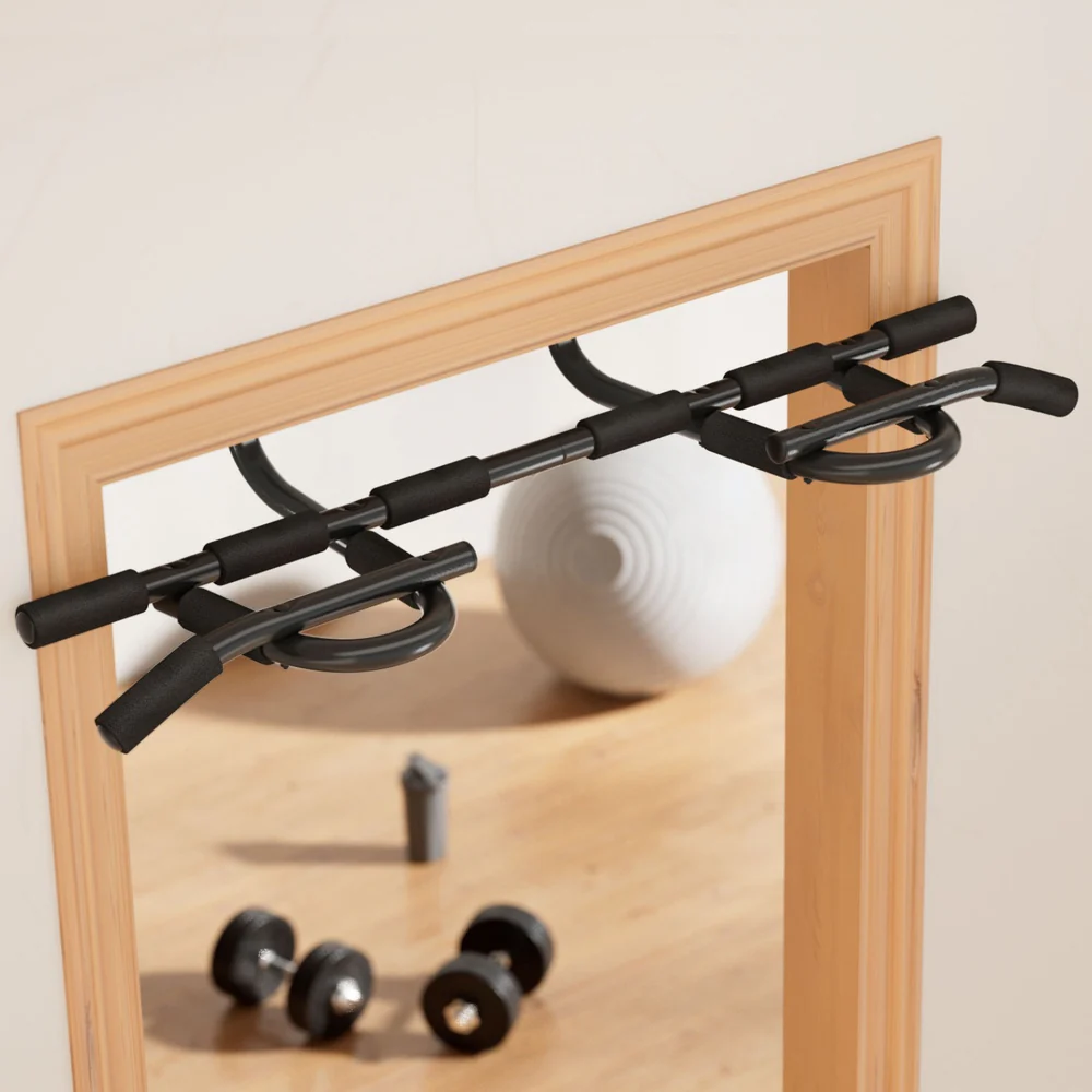 Everfit Pull Up Bar 104CM Doorway Chin Up Horizontal Bar Gym - Image 7