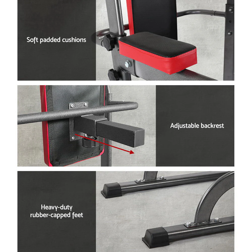 Everfit Weight Bench Chin Up Tower Bench Press Home Gym Wokout 200kg Capacity - Image 6