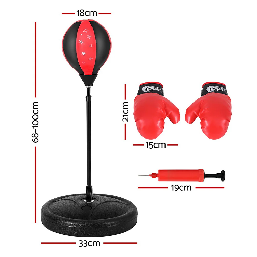 Everfit Punching Boxing Bag Stand Set Gloves with Pump Height Adjustable - Image 3