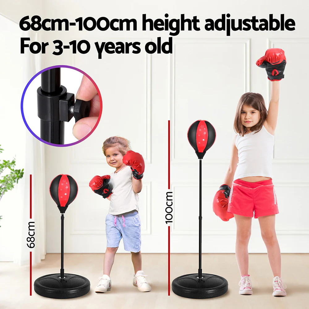 Everfit Punching Boxing Bag Stand Set Gloves with Pump Height Adjustable - Image 5