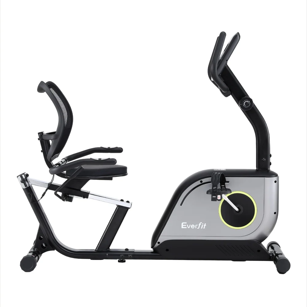 Everfit Recumbent Exercise Bike Magnetic Cycling Mesh Chair 120kg Loading - Image 4