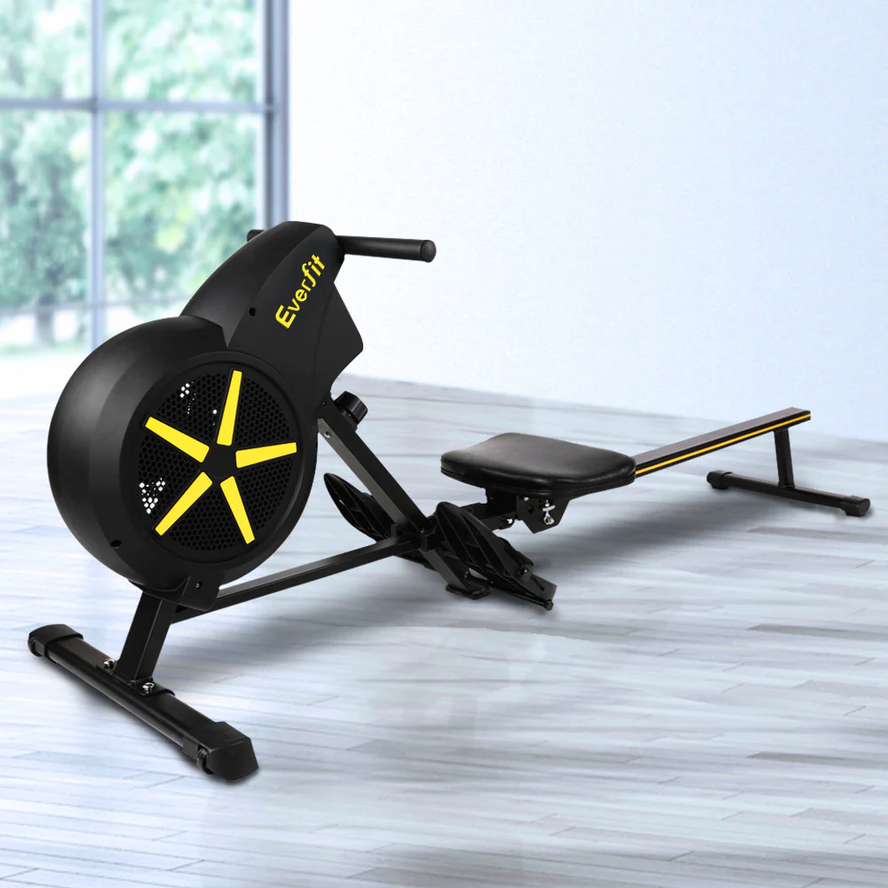 Everfit Rowing Machine Air Rower Exercise Fitness Gym Home Cardio - Image 7