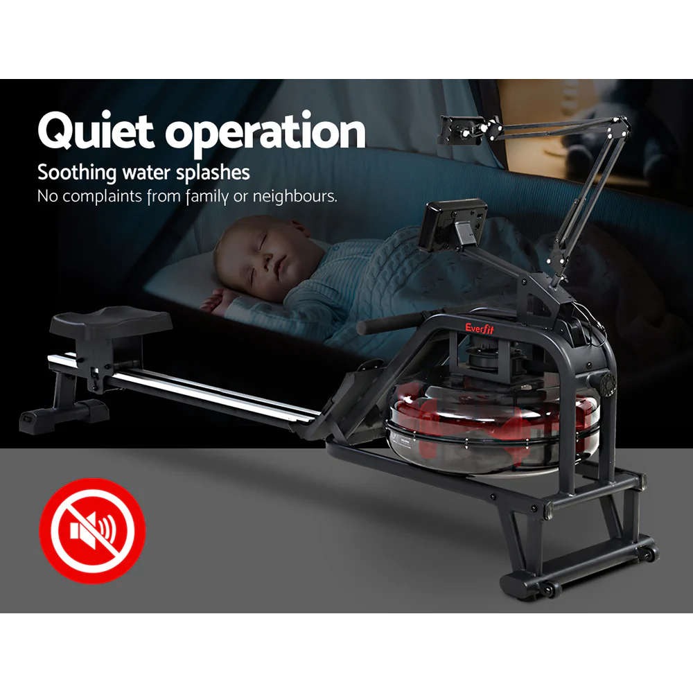 Everfit Rowing Exercise Machine Rower Water Resistance Fitness Gym Home Cardio - Image 6