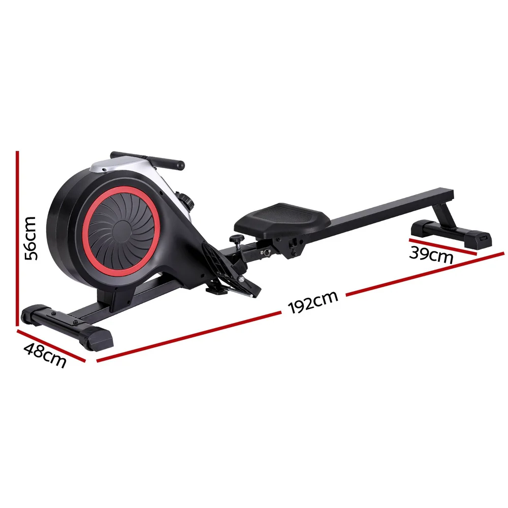 Everfit Rowing Machine 16 Levels Foldable Magnetic Rower Gym Cardio Workout - Image 3