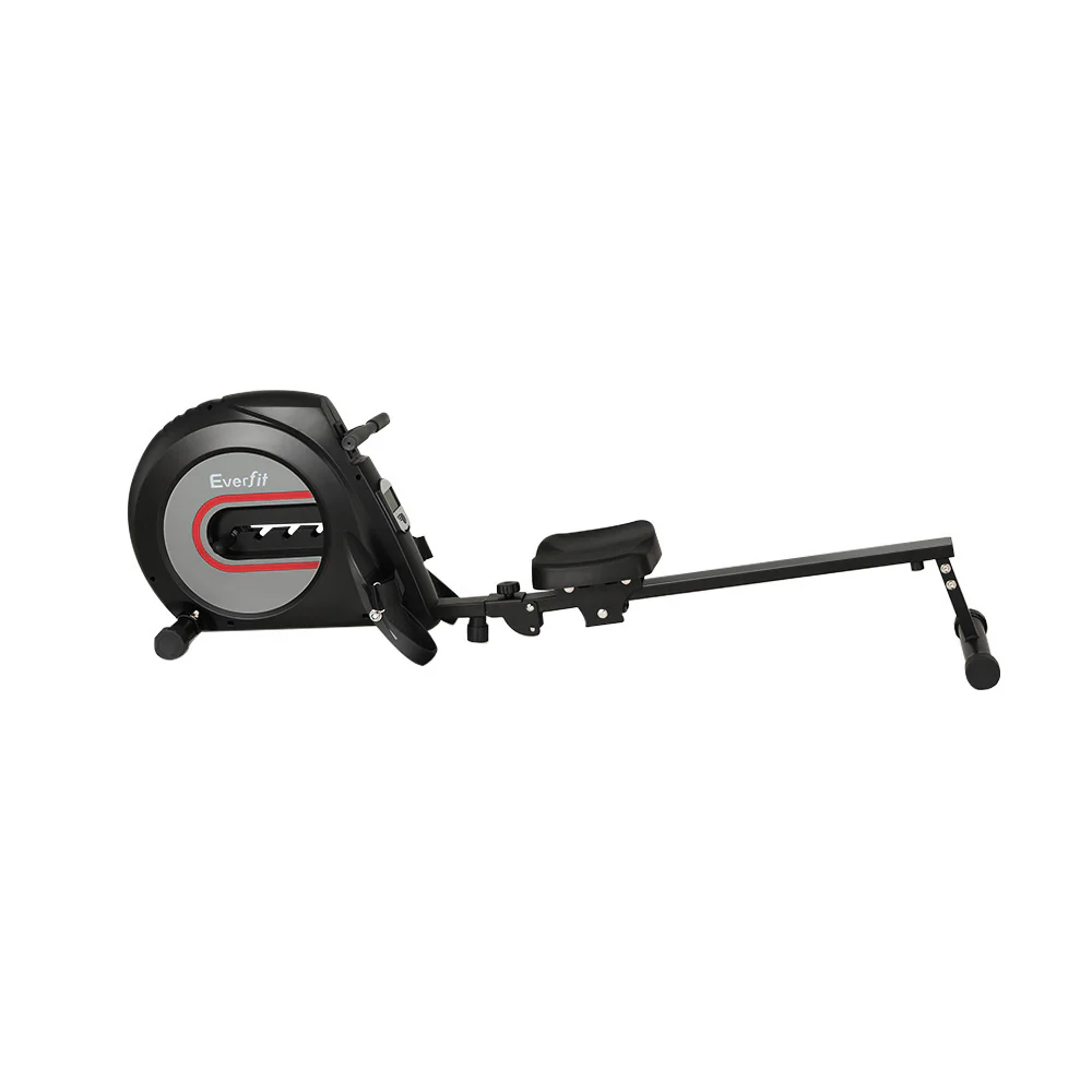 Everfit Rowing Machine Rower Elastic Rope Resistance Fitness Home Cardio Black - Image 3