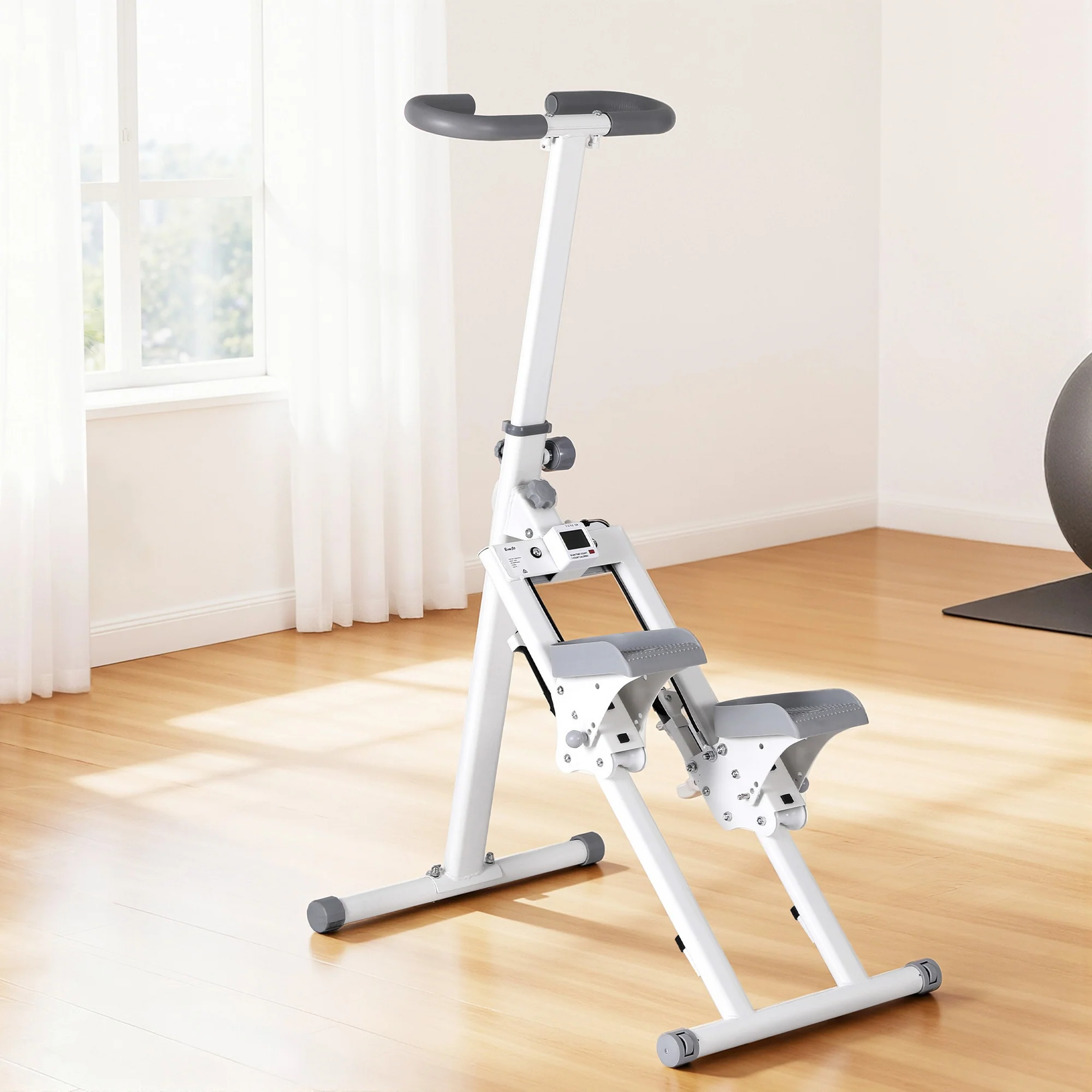 Everfit Step Machine Stair Climber for Home Gym Exercise Foldable LED Display Adjustable Handlebar - Image 8
