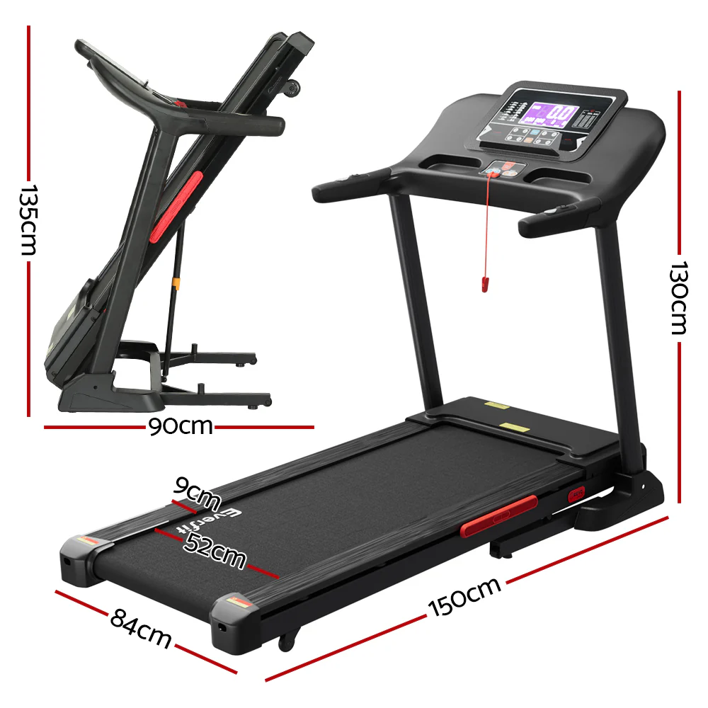 Everfit Treadmill Electric Auto Incline Home Gym Fitness Exercise Machine 520mm - Image 2