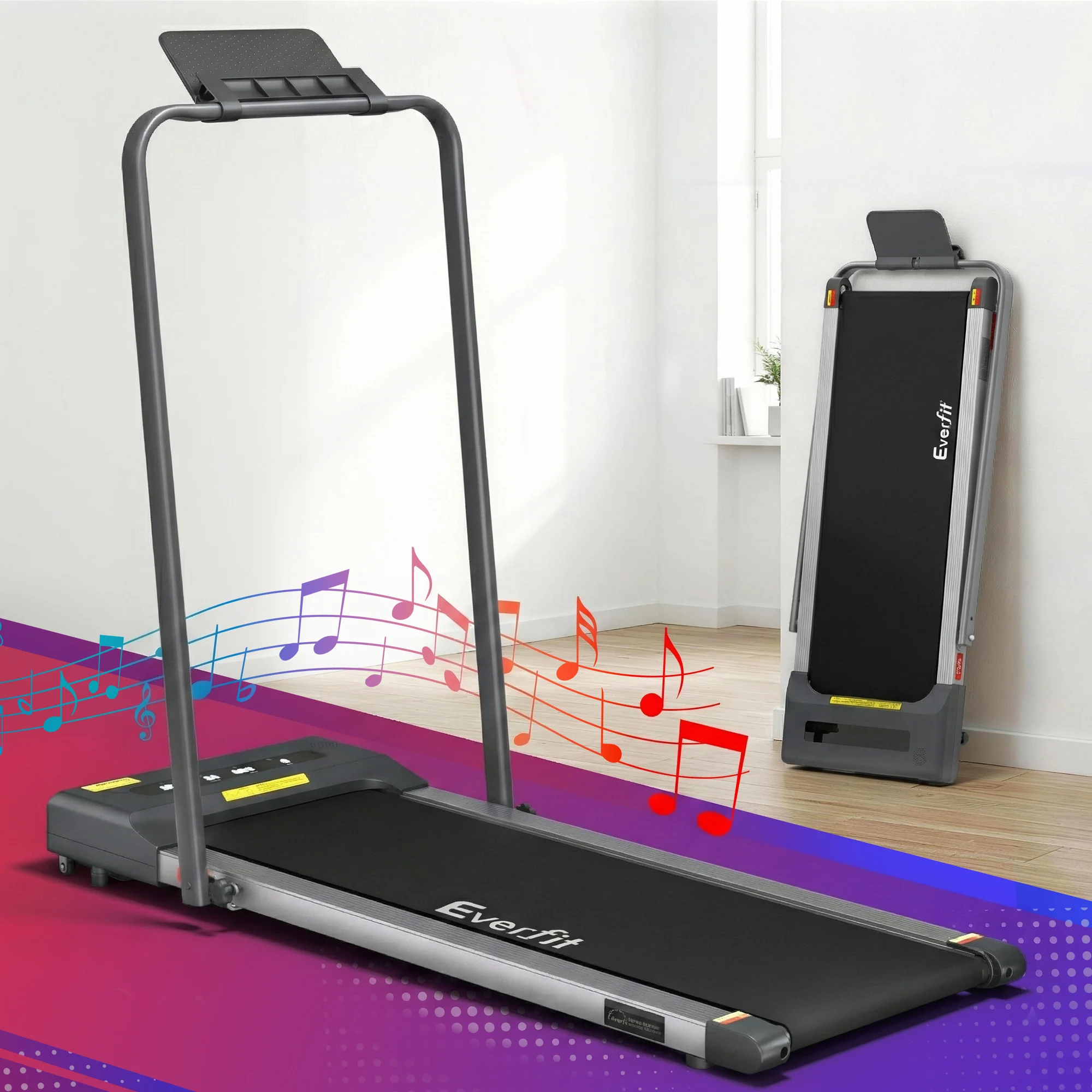 Everfit Treadmill Electric Walking Pad Under Desk Home Gym Fitness 380mm Grey - Image 8