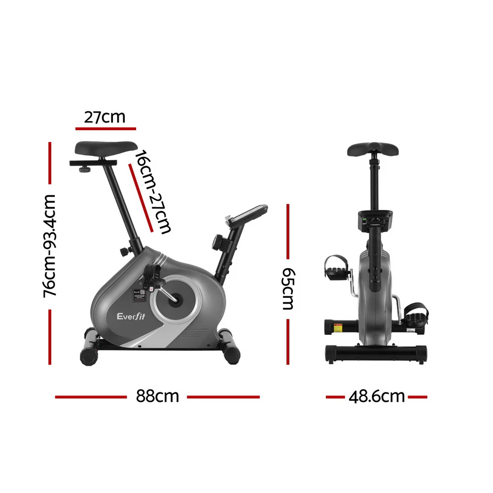 Everfit Under Desk Exercise Bike Magnetic Resistance Cardio workouts 120kg Capacity - Image 2