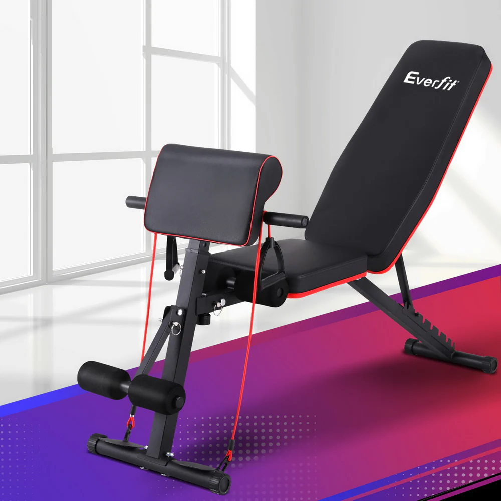 Everfit Weight Bench Adjustable Preacher Curl Bench Press Dumbbell Stool 260kg - Image 2