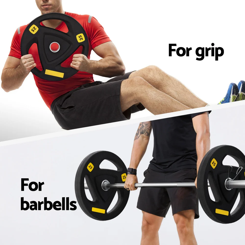 Everfit Weight Plates Standard 25kgx2 Dumbbells Barbells Plate Weight Lifting Home Gym - Image 7