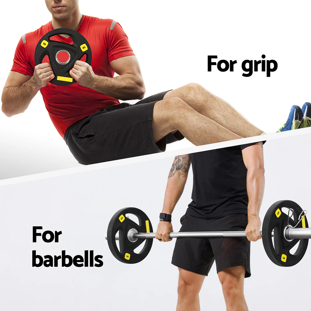 Everfit Weight Plates Standard 5kg Dumbbells Barbells Plate Weight Lifting Home - Image 6