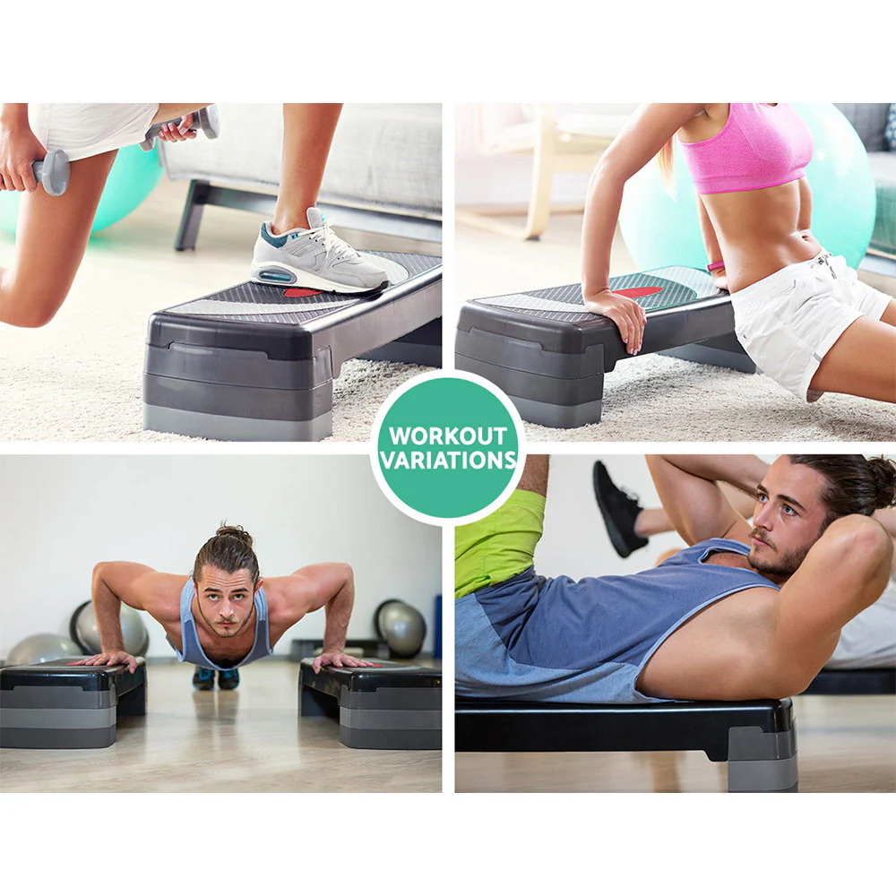 Everfit 3 Level Aerobic Step Exercise Stepper 78cm Gym Home Fitness - Image 5