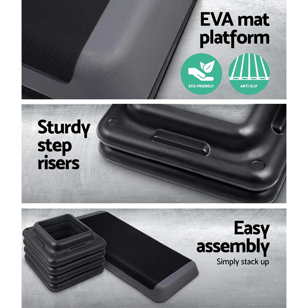 Everfit 3 Level Aerobic Step Exercise Stepper 110cm Gym Home Fitness - Image 5